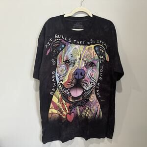 The Mountain Pit Bull‎ print shirt size XL